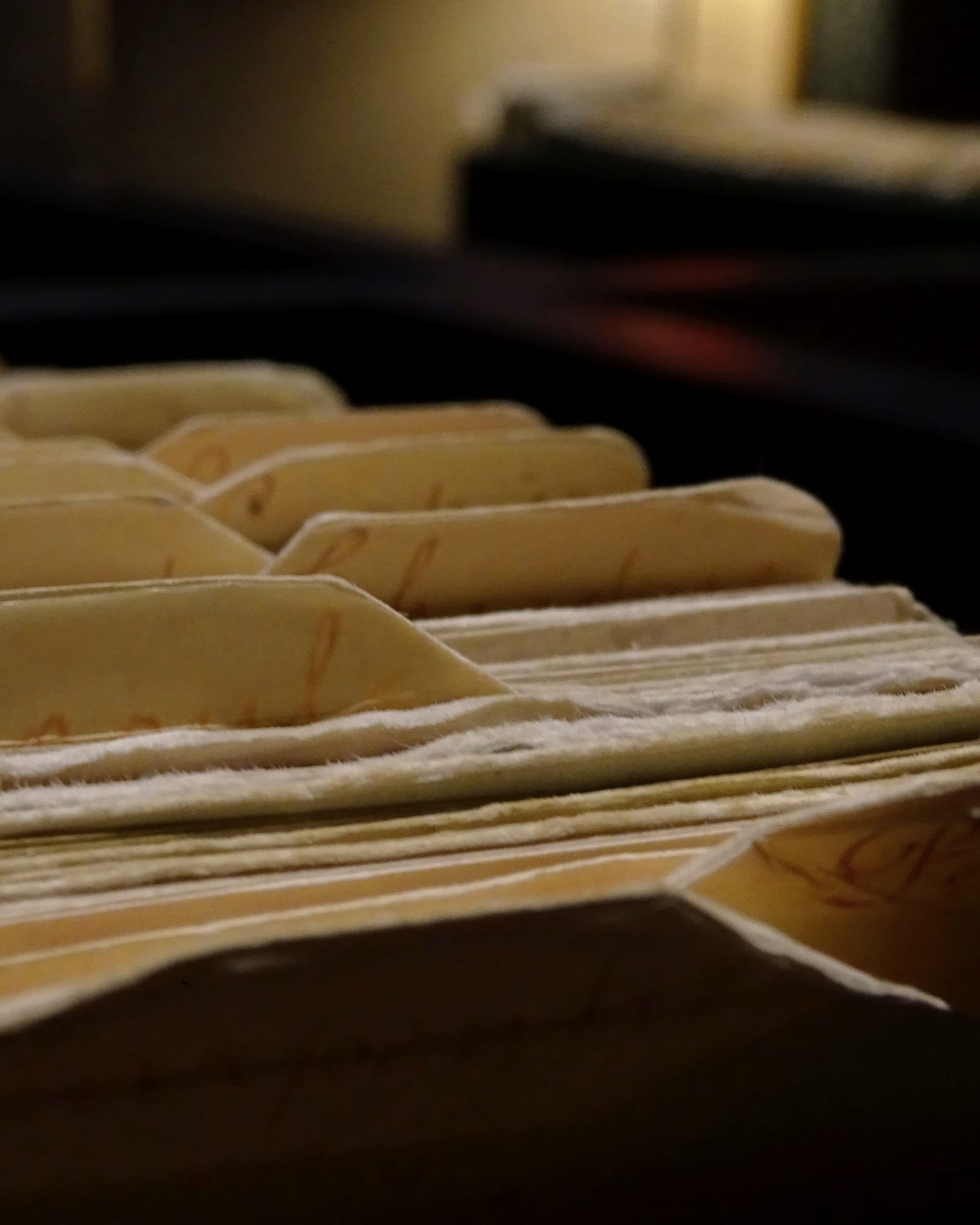 A drawer of client files kept in order